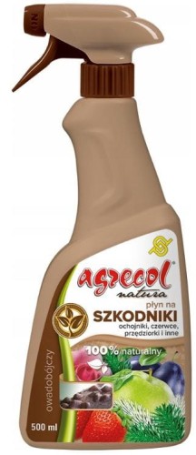 Przejdź do produktu Płyn na szkodniki ochojniki, czerwce, przędziorki 500ml Natura AGRECOL
