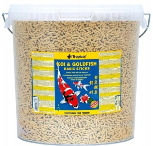 Przejdź do produktu TROPICAL KOI&GOLDFISH BASIC STICKS 21L POKARM DLA RYB OCZKA WODNE  