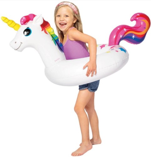 Przejdź do produktu Koło do pływania dmuchane Jednorożec 107x58cm INTEX 59221