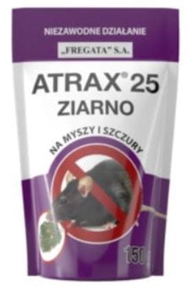 Przejdź do produktu Trutka na myszy szczury ziarno Atrax 150g