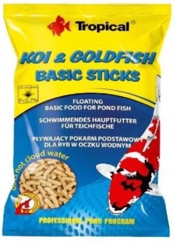 Przejdź do produktu Pokarm dla ryb Koi&Goldfish Basic Sticks 1000 ml / 90 g Tropical