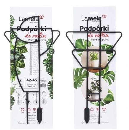 Przejdź do produktu Podpórki tyczki do roślin pnących kwiatów Lamela komplet 2 sztuki 42-45 cm