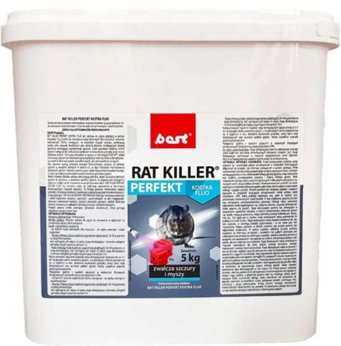 Przejdź do produktu Trutka Trucizna na Myszy Rat Killer Perfekt Kostka Fluo 5 kg Best-Pest
