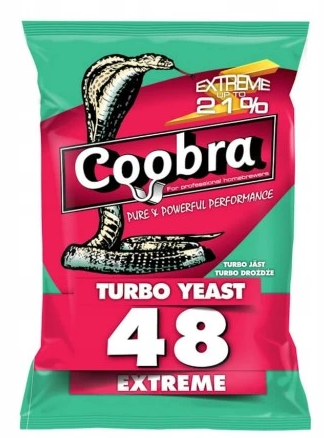 Przejdź do produktu Drożdże Coobra 48 Turbo Yeast 135 g 6424