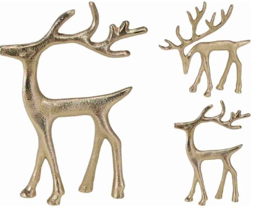 Przejdź do produktu Renifer Złoty 15x16 cm 2 Wzory 1 szt. 069687