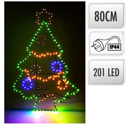 Przejdź do produktu Choinka świecąca 201 LED zmienia kolory 80 cm 627061