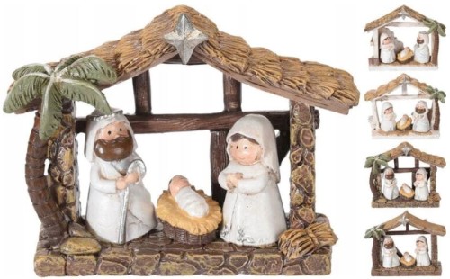 Przejdź do produktu Szopka Bożonarodzeniowa 10x8 cm 3 figurki 656954