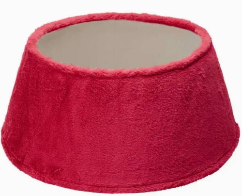 Przejdź do produktu Osłona choinki stojaka choinkowego czerwona sztuczne futro 55cm 731645