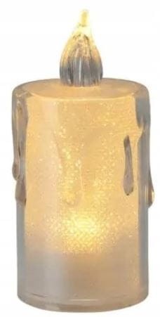 Przejdź do produktu Świeca LED dekoracyjna 3,6x8cm do stroika na baterie 809436