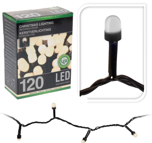 Przejdź do produktu Lampki choinkowe kulki 120LED 396013 białe