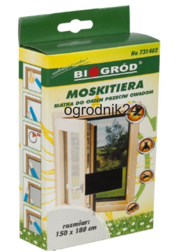 Przejdź do produktu BG731402 MOSKITIERA SIATKA OCHRONNA PRZECIW OWADOM 1,5x1,8M W-WA
