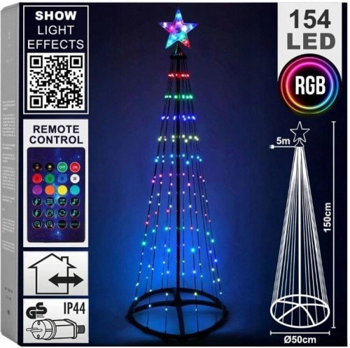 Przejdź do produktu Choinka 370 LED zmieniająca kolor RGB 210cm 148870