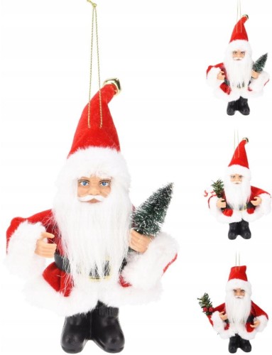 Przejdź do produktu Ozdoba wisząca zawieszka na choinkę Mikołaj 13 cm 197878