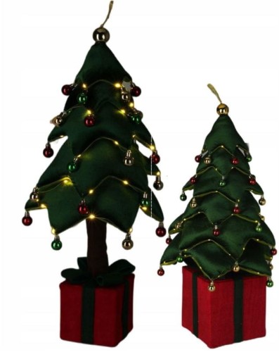 Przejdź do produktu Choinka teleskopowa 40-70 cm z bombkami i lampkami LED na baterie 224260