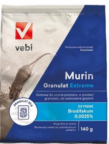 Przejdź do produktu Trutka na myszy szczury trutka Murin Granulat Extreme 140g