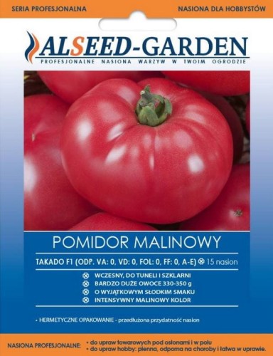 Przejdź do produktu Pomidor malinowy Takado F1 15 nasion