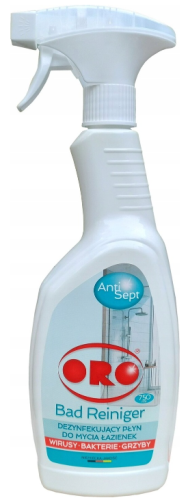 Przejdź do produktu Płyn dezynfekujący do łazienki 750 ml ORO Antisept 5606