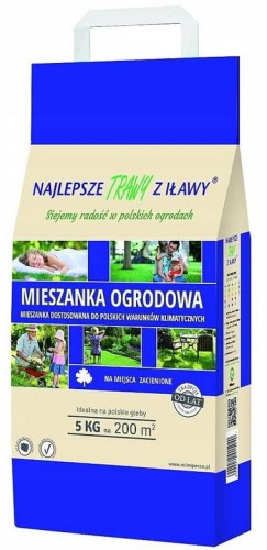 Przejdź do produktu Trawa ogrodowa na miejsca zacienione Trawy z Iławy Rolimpex 200 m² 5 kg