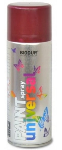 Przejdź do produktu Lakier w sprayu czerwony wiśniowy  400 ml Biodur 3837 szybkoschnący