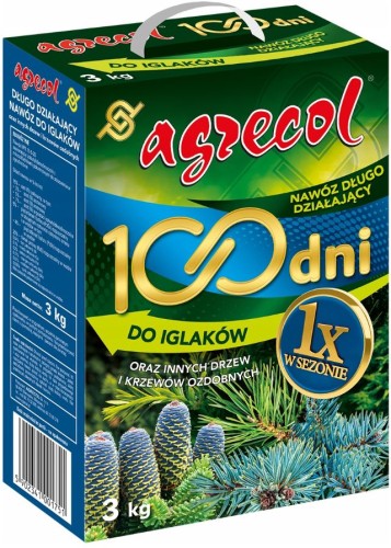 Przejdź do produktu Nawóz 100 dni do iglaków 3kg długodziałający AGRECOL