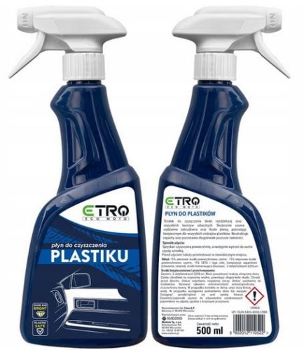 Przejdź do produktu Płyn do czyszczenia plastików ETRO 500 ml Agrecol