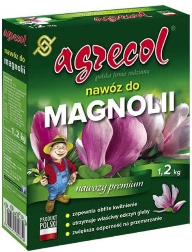 Przejdź do produktu Nawóz do magnolii na obfite kwitnienie i nie przemarzanie 1,2 kg AGRECOL 
