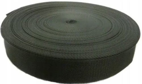 Przejdź do produktu Taśma do wiązania drzewek krzewów mocowanie do palika 5cm 50m ciemnozielona