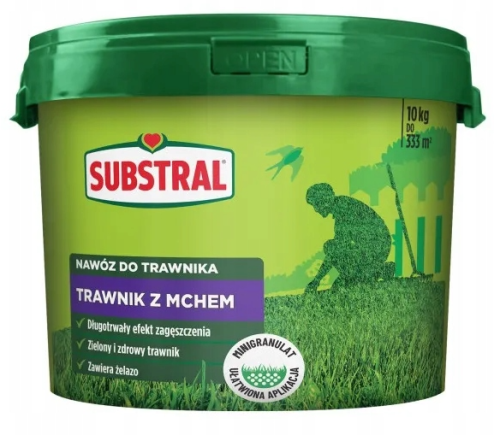 Przejdź do produktu Nawóz do trawnika z mchem Substral 10kg