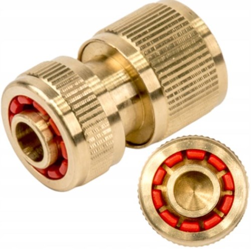 Przejdź do produktu Szybkozłączka Bradas mosiężna 1/2" Stop BR-2140