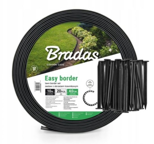 Przejdź do produktu Obrzeże ogrodowe 4cmx10 cm + 20 X Kotwa zestaw, BRADAS BR.OBEB4010SET