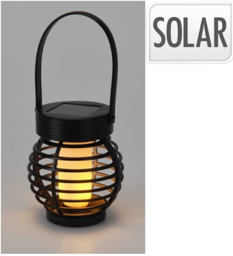 Przejdź do produktu Lampa solarna LED 11 cm  czarna 152266