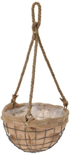 Przejdź do produktu Koszyk wiszący z jutą 25 cm 138468