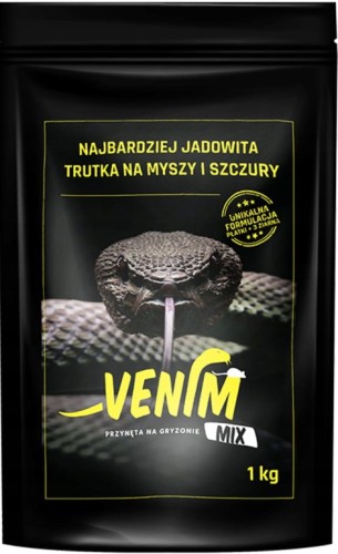 Przejdź do produktu Trucizna trutka na myszy szczury gryzonie płatki ziarno MIX Venim 1kg