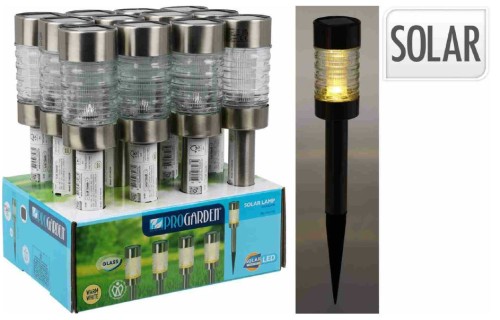 Przejdź do produktu Lampa solarna ogrodowa zewnętrzna stal 26 cm 1 szt. 332682