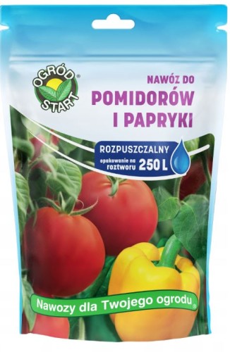 Przejdź do produktu Nawóz do pomidorów i papryki rozpuszczalny 250g Ogród Start
