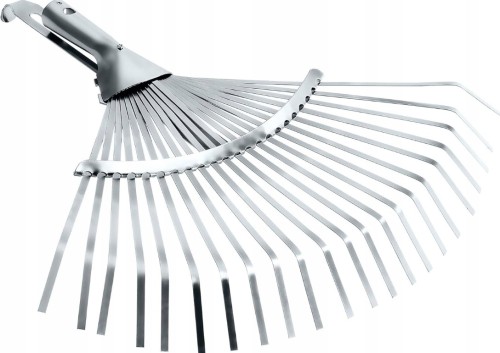 Przejdź do produktu Grabie wachlarzowe regulowane metalowe bez trzonka 38x46cm KT-W008A Bradas