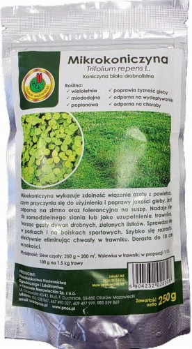 Przejdź do produktu Koniczyna trawnikowa mikrokoniczyna na trawnik 250g PNOS