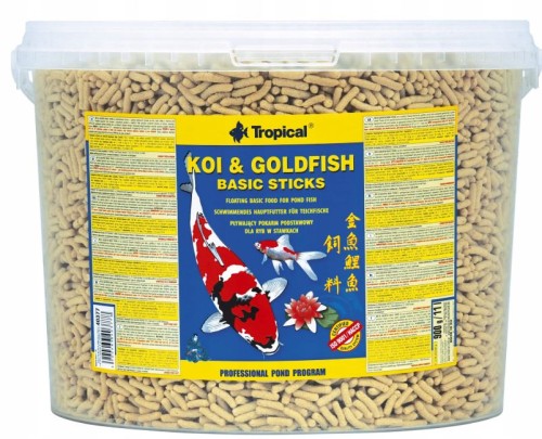 Przejdź do produktu Pokarm dla karpi koi Tropical Koi & Goldfish Basic Sticks 900 g 11 litrów
