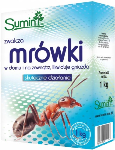 Przejdź do produktu Proszek na mrówki Mrówkozol 1kg Sumin