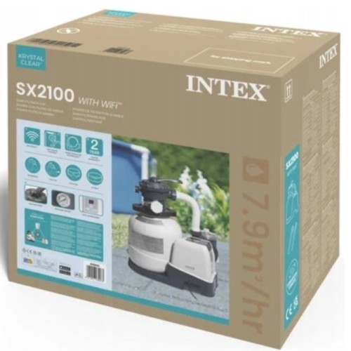 Przejdź do produktu Pompa piaskowa do basenu 7900L/h Intex 26656 z WiFi z hydro aeracją