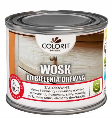Przejdź do produktu Wosk do bielenia drewna Colorit 375 ml 0347