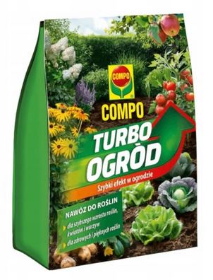 Przejdź do produktu Nawóz Turbo Ogród Compo granulat na szybki wzrost roślin 4 kg