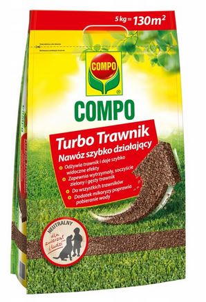 Przejdź do produktu Turbo Trawnik Nawóz szybko działający 5kg Compo