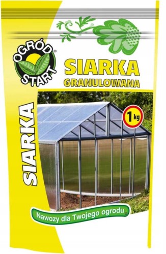 Przejdź do produktu Siarka granulowana do odkażania szklarni zakwaszania gleby 1kg