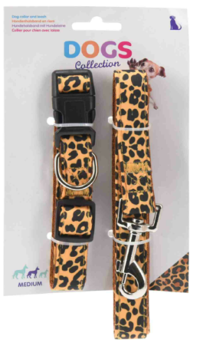 Przejdź do produktu Obroża dla psa ze smyczą Leopard 901864