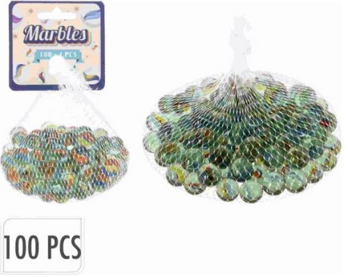 Przejdź do produktu Szklane kulki 100szt + 1 duża 654128