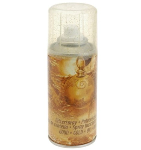 Przejdź do produktu Śnieg brokat złoty spray 150ml 541742 ozdoby świąteczne