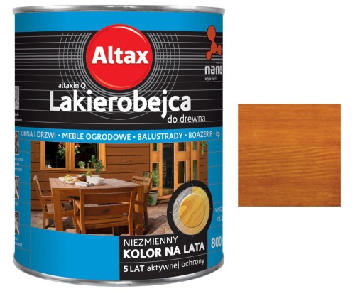 Przejdź do produktu Lakierobejca do drewna  kasztan Altax 0,7L 0232