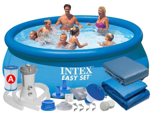 Przejdź do produktu Basen ogrodowy 366x76 PEŁNY ZESTAW 9w1 INTEX 28132