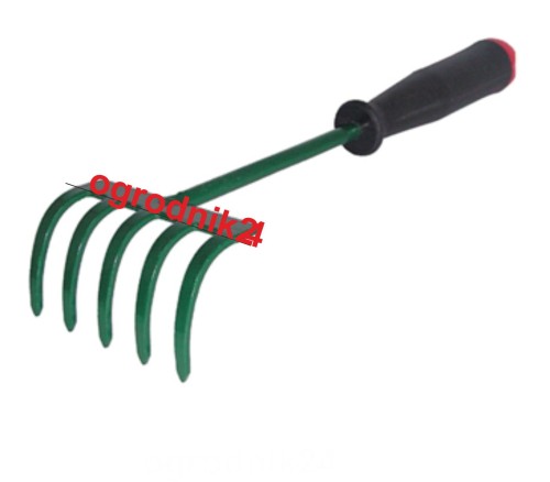 Przejdź do produktu Grabki 5-zębne 25 cm metalowy trzonek Kard 27